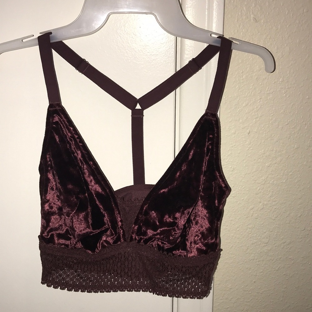 Velvet Bralette-Never been Worn